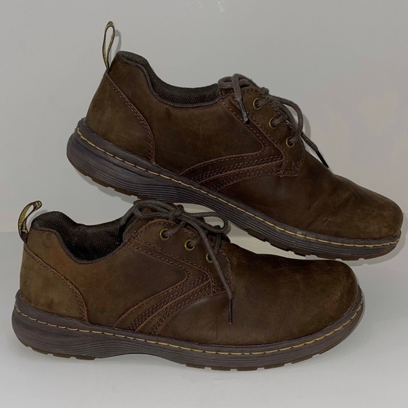 Pre-Owned Brown Dr. Martens AirWair Mens Size 11M AW004 Gilmer Leather Shoes - Picture 5 of 7